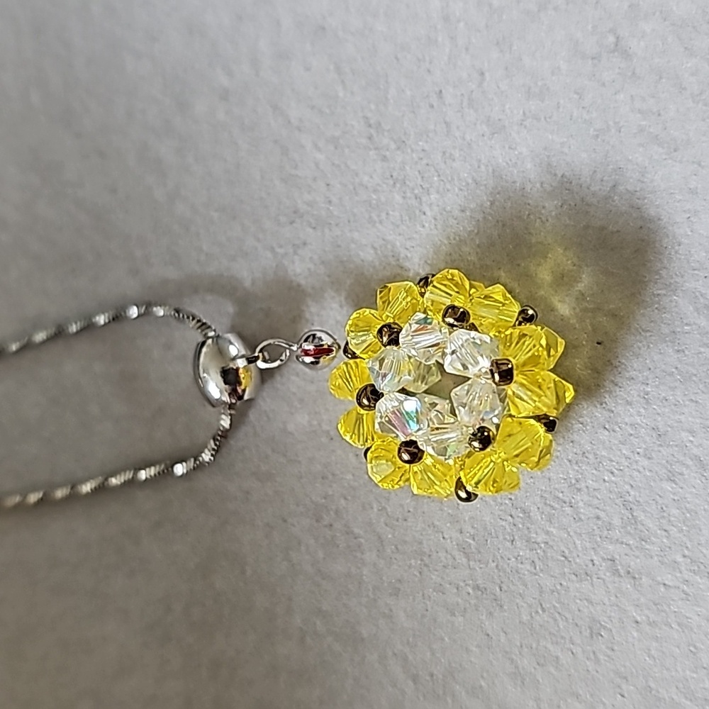 Crystal Flower Necklace